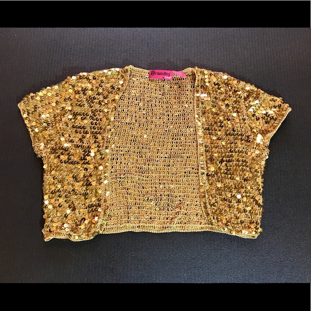 Gold Sequin Shrug